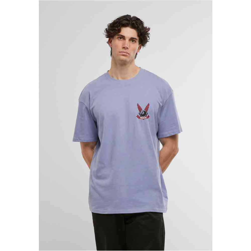 MJ GONZALES - Heavy Oversized Black Ball Syndicate Heren Tshirt - Blauw